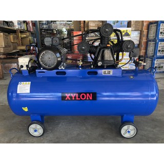 🔥โค้ดINC3LEL3ลด30฿ปั๊มลมสายพาน 3 ลูกสูบ 4 แรงม้า ถัง 200 ลิตร 220V Air Compressor ยี่ห้อ XYLON รุ่น XY-4HP/200L