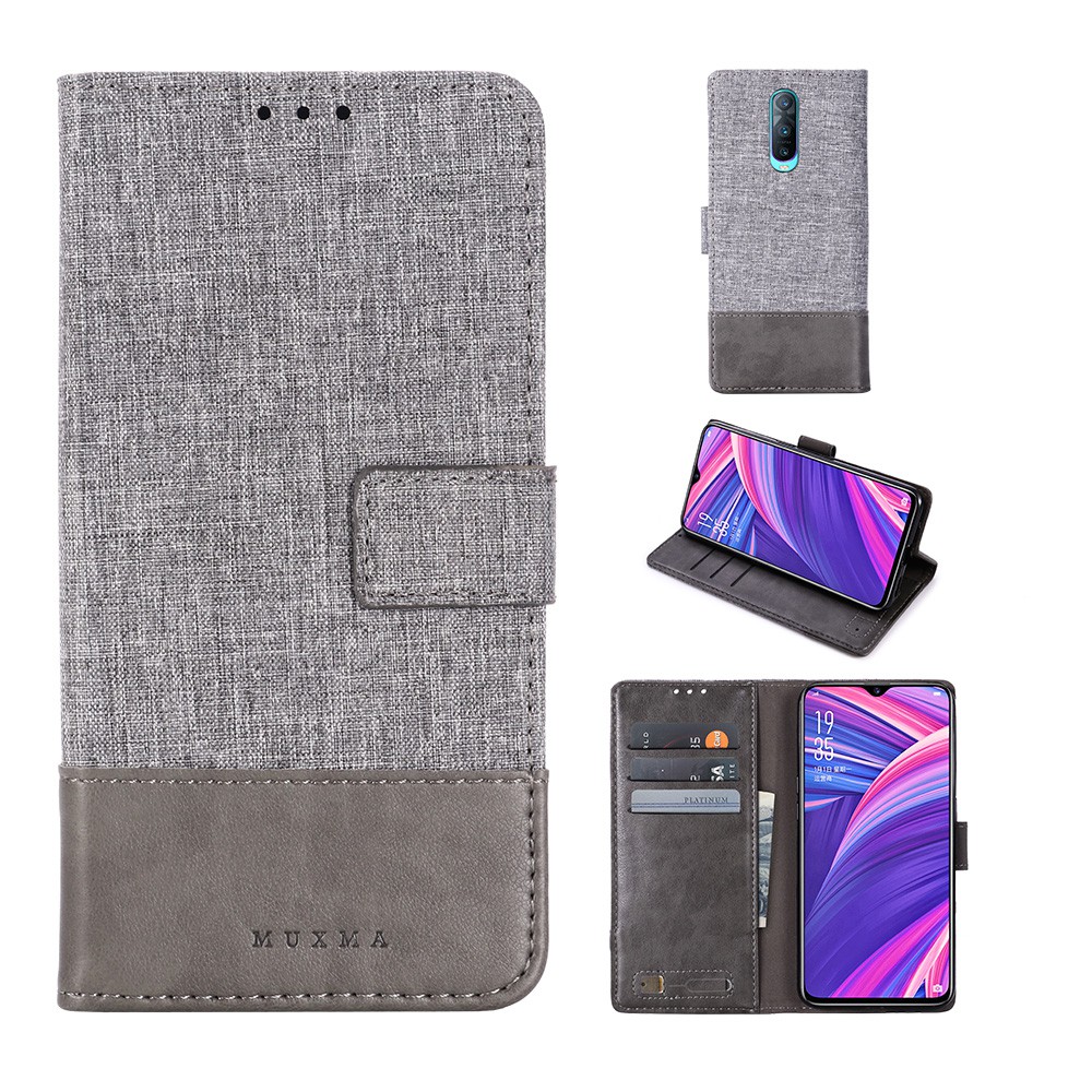 เคส OPPO F17Pro A93 Reno4lite F17 A73 R17 Pro R15X R9s+Plus F11 Pro F7 F5 F3+Plus F1s A59⭐ผ้า ผิว แพคเกจบัตร เคสโทรศัพท์มือถือพับได้ กระเป๋าสตางค์⭐PhoneCase R17Pro R9sPlus F11Pro F3Plus PhoneCover⭐Canvas Fabric Leather Flip Phone Cover Case⭐