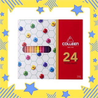 (ส่งเร็ว😍) ดินสอสีไม้ colleen คอลีน 24 สี แท่งยาว #775