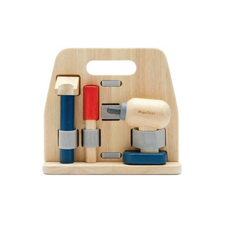 PlanToys 3709 Handy Carpenter Set ชุดเครื่องมือช่างไม้พกพา ของเล่นบทบาทสมมติ เสริมสร้างจินตนาการ ของเล่นสำหรับเด็ก 3 ขวบ