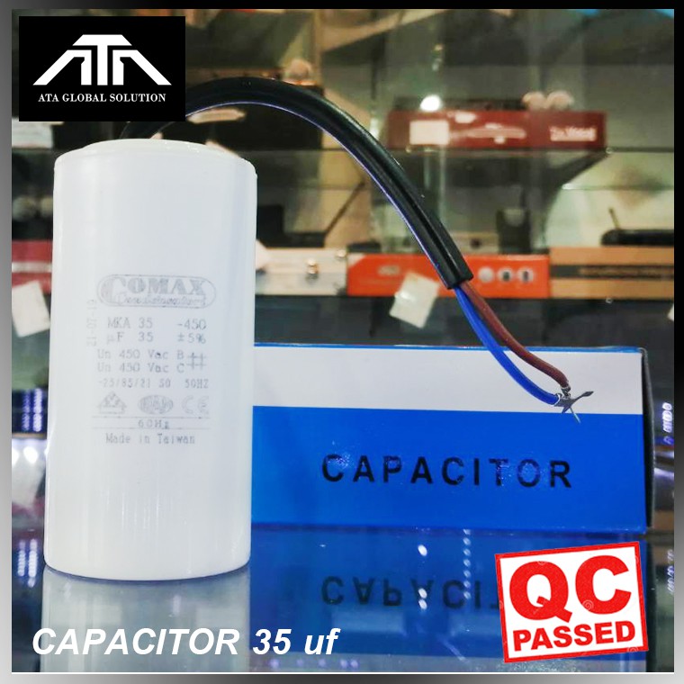 อะไหล่เครื่องซักผ้า คาปาซิเตอร์ 35 ไมโคร CAPACITOR CAP คอนแดนเซอร์ ใช้กับ เครื่องซักผ้า ปั๊มน้ำ