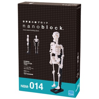 ของแท้จากญี่ปุ่น!!! Kawada NBM_014 Nanoblock Human Skeleton ตัวต่อนาโนบล็อคโครงกระดูกมนุษย์