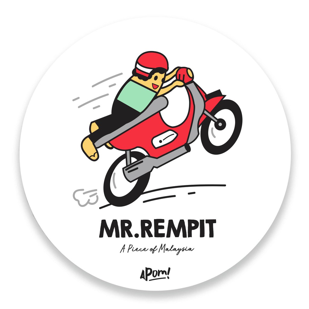 APOM ที่รองแก้ว Mister Rempit