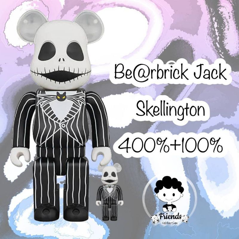 Be@rbrick Jack Skellington 400%+100%