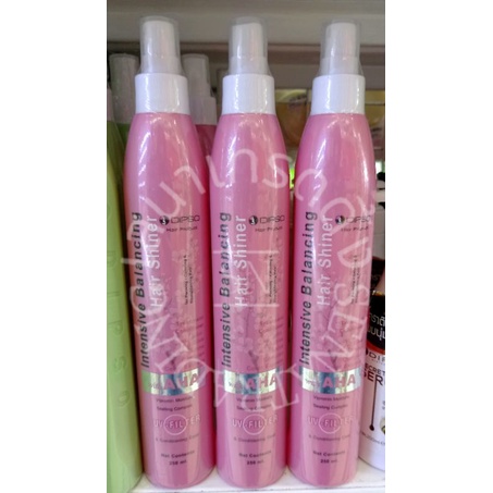(สีชมพู) Dipso Intensive Balancing Hair Shiner with AHA - ดิ๊พโซ่ อินเทนซีฟ บาลานซิ่ง แฮร์ ชายน์เนอร์  250 มล.