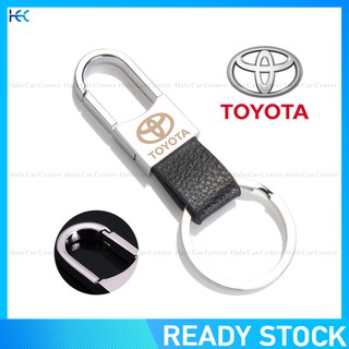 【Ready Stock】 Leather Strap Keyring Motorcycle Keychain Car keychain for Toyota