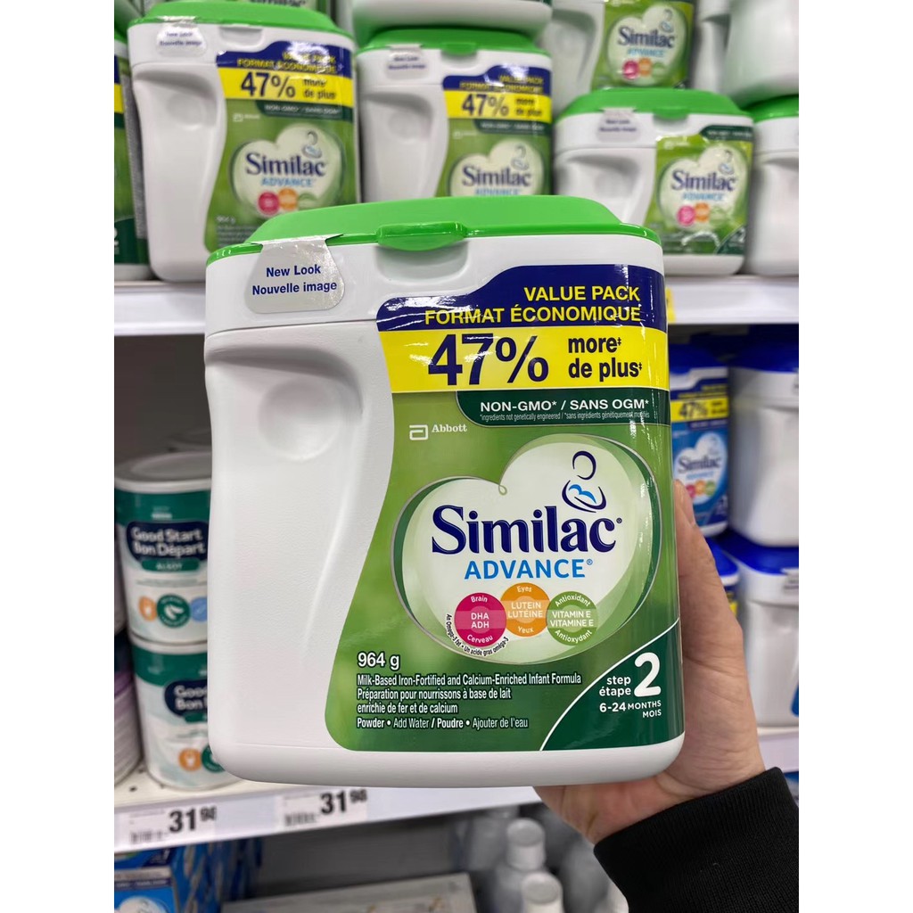 Spot Canada Abbott Similac 2nd Stage 2 DHA Lutein นมผงสำหรับทารก ...