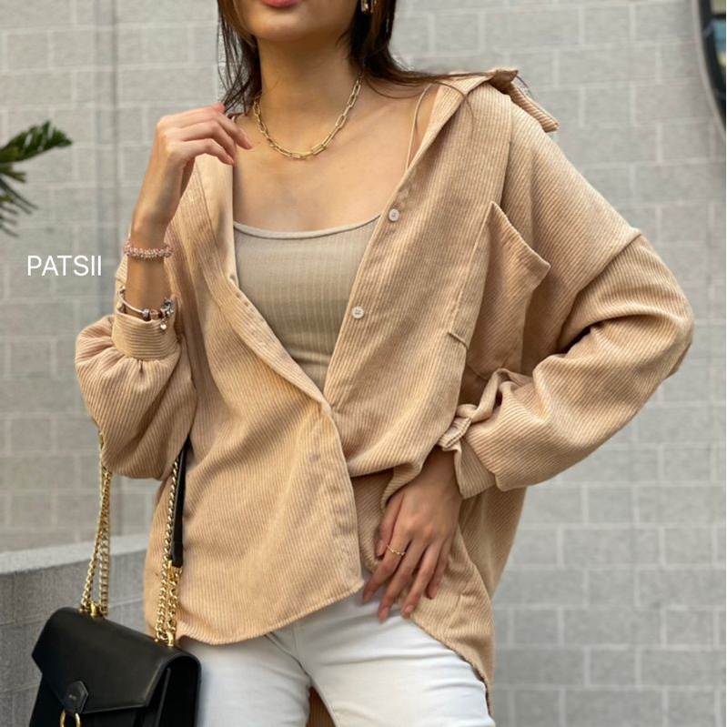 เสื้อคลุมผ้าฟูก OVER SIZE  มีทั้งสีพื้นเเละสีพาทเทล งานน่ารักมาก - รูปที่ 5