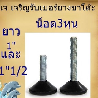 น็อตปรับระดับ เฉพาะตัวน็อต(มีตัวเมียแถม) ขนาด3หุนหรือ10มิล ยาว1”