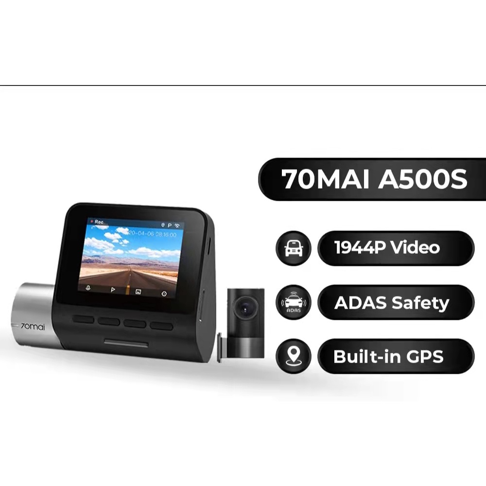 70MAI DASHCAM PRO PLUS+ A500S CAR RECORDER 1944P REAR CAM A500 NIGHT VERSION
