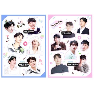 ( สั่งขั้นต่ำ 5 แผ่น ) สติ๊กเกอร์ไม่ไดคัท ฮยอนบิน โบกอม โดฮยอน นัมจูฮยอก