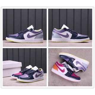 Nike Air Jordan 1 Low "Grey Fog" AJ1 รองเท้าผ้าใบสำหรับบุรุษและสตรี Low-Top รองเท้าผ้าใบผู้ชาย รองเท้าผ้าใบสตรี