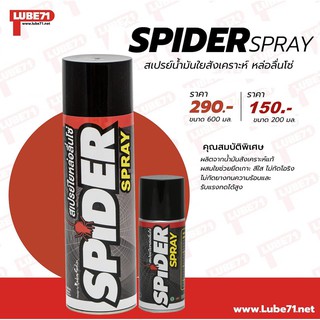 สเปรย์หล่อลื่นโซ่ Spider Lube71 ใหญ่ 600ML.