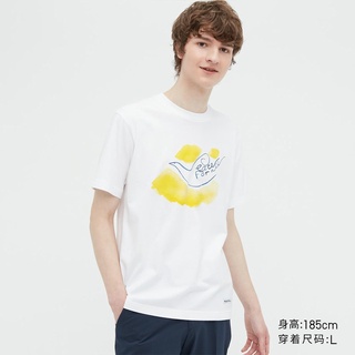 Tee ใหม่ Uniqlo UT เสื้อยืดแขนสั้น พิมพ์ลาย Ines De La Fressange สําหรับผู้ชาย และผู้หญิง 457127