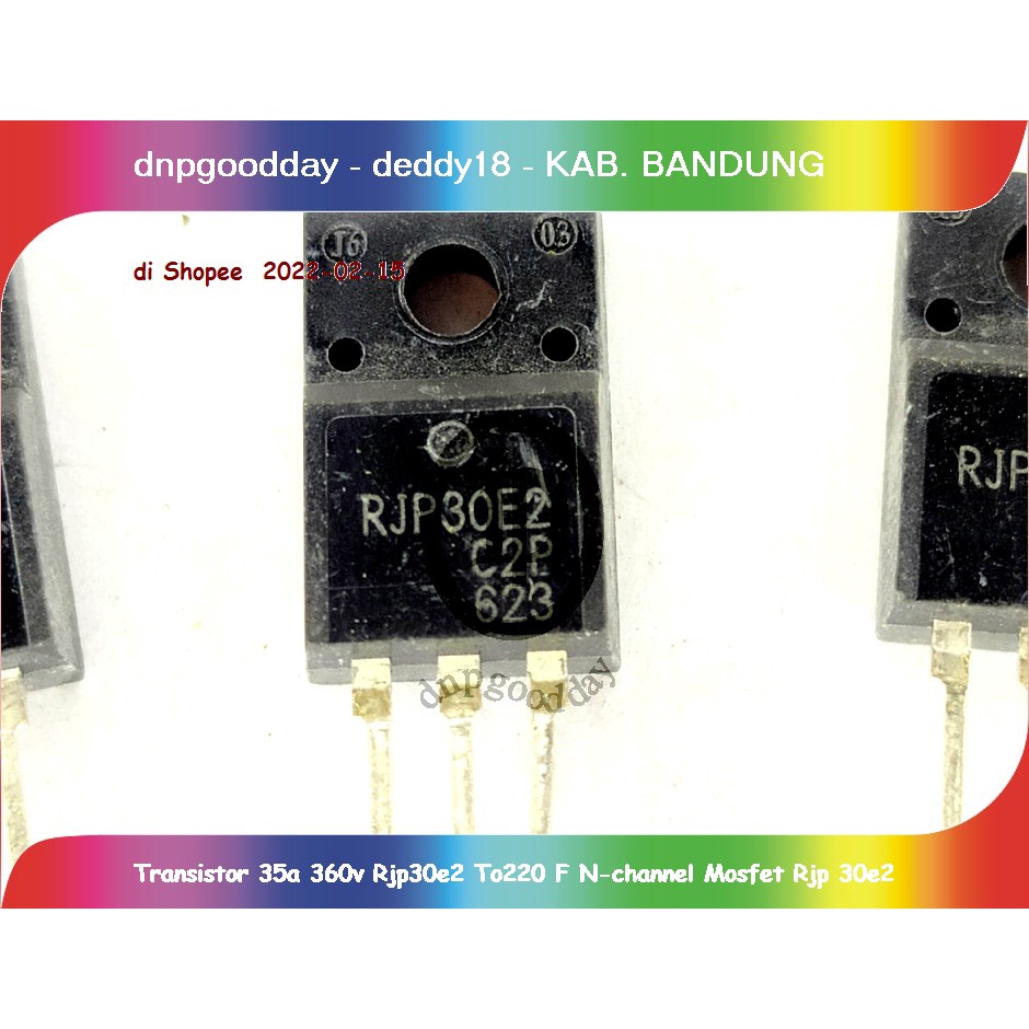 ทรานซิสเตอร์ 35a 360v Rjp30e2 To220 F N-channel Mosfet Rjp 30e2
