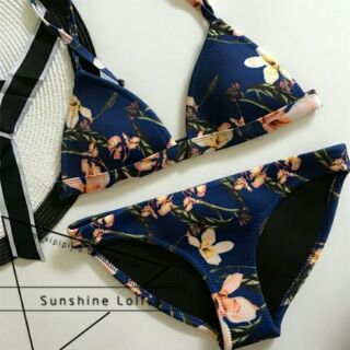 floral neoprene bikini