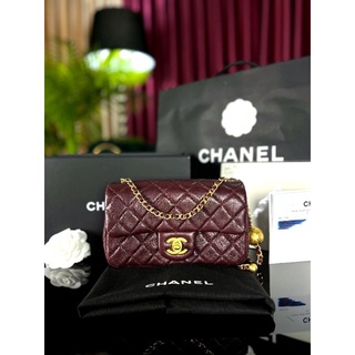 Chanel mini 8” with adjustable chain microchip รุ่นใหม่ fullset มีใบเสร็จ