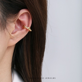 White Daisy  Ear Cuff ต่างหู