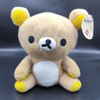 ตุ๊กตา คุมะ ใน ริลัคคุมะ Rilakkuma original ซิปรูดได้ ป้ายห้อย งานสะสม สภาพสมบูรณ์มาก ขนาด9นิ้ว ลิขสิทธิ์แท้