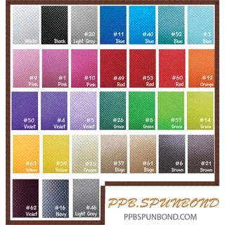 ผ้าสปันบอนด์ 75 แกรม 🎯อัพเดตสีมาใหม่🎯