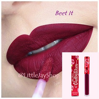 ของแท้ Lime Crime รุ่นจิ้มจุ่ม matte velvetines สี Beet It ชมพูม่วงเข้ม ของแท้ พร้อมส่ง