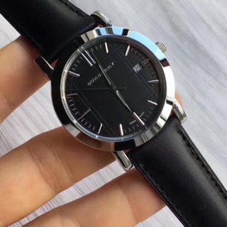 Mens BU9009   38 mm. Black Leather Strap Watch ใส่ได้ทั้งชายหญิงค้า ราคาสุดพิเศษมีเพียง 5 เรือนเท่านั้นค้า