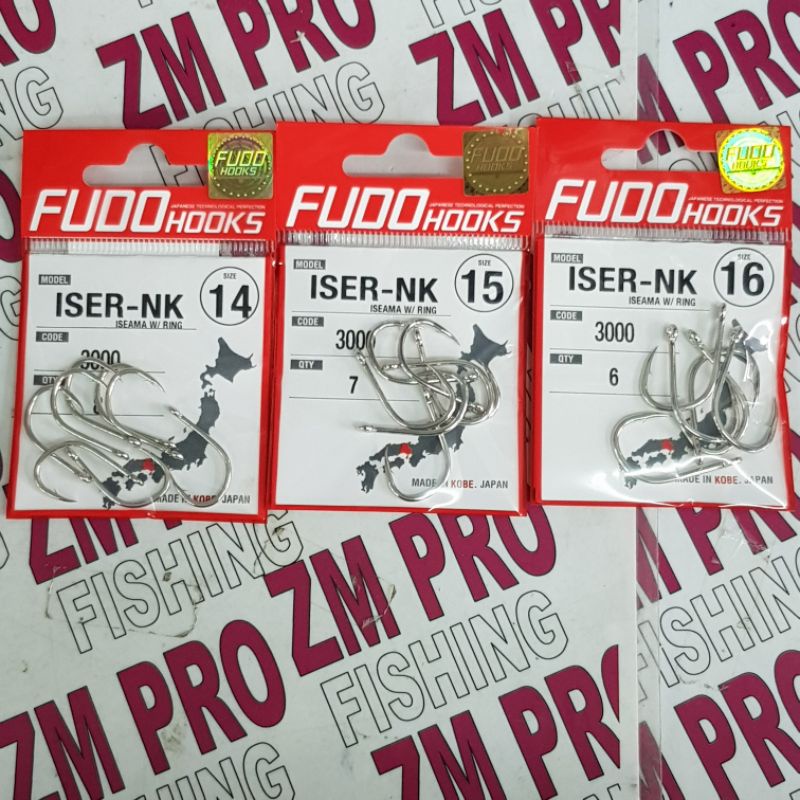 FUDO ISER-NK Iseama W/RING รหัส 3000 ตะขอตกปลา Fudo