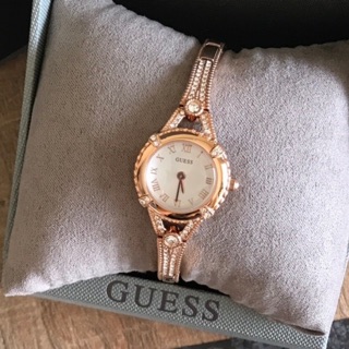 U0135L3  นาฬิกา GUESS Ladies Silver Tone Case RoseGold Tone Brass Watch