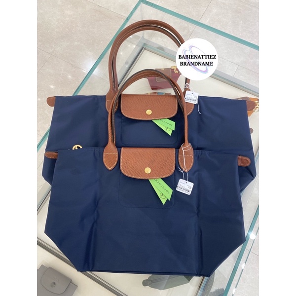 💥ใช้โค้ดลดสูงสุด 1,000.-💥 (แท้ 100% จาก KingPower) LONGCHAMP Le Pliage Handbag สี Marine (กรุณาสอบถา