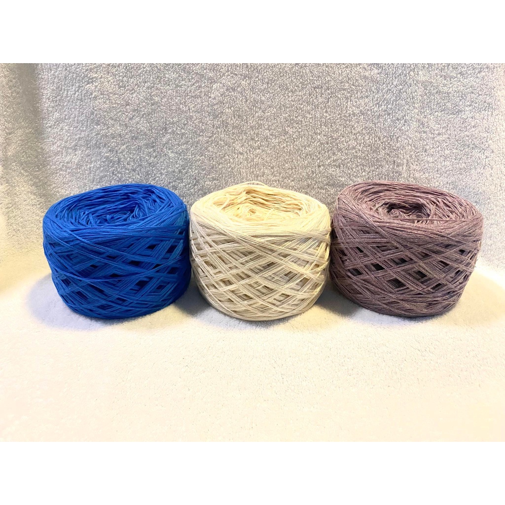 ไหมพรม 100 กรัม ฝ้ายถัก กรอรวม ไม่ตีเกลียว crochet yarn
