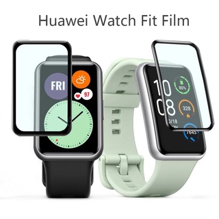 1 ชิ้น โค้ง นิ่ม กระจกป้องกัน สําหรับ Huawei Watch Fit / Mini HD ป้องกันหน้าจอ สําหรับ Huawei Watch Fit ฟิล์ม