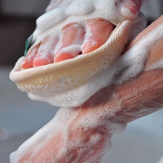 (สินค้าพร้อมส่งจากไทย) ใยบวบสำหรับขัดตัว ขัดผิว แบบสวมมือ (B11)