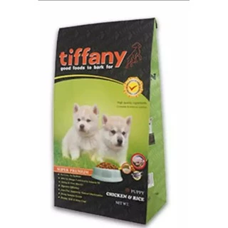 Tiffany ทิฟฟานี่​ 15กก.อาหารสุนัข​ ชนิดเม็ดระดับพรีเมียม ประกอบที่สำคัญคือ โปรตีน ไขมัน วิตามินและแร่ธาตุที่เหมาะสม