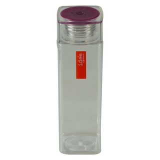 ขวดน้ำ PET PIONEER 0.5 ลิตร ทรงเหลี่ยม ฝาเกลียว คละสี  WATER BOTTLE PIONEER 0.5L SQUARE SHAPE SCREW