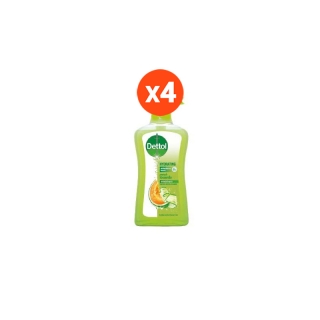 Dettol เดทตอล สบู่เหลวอาบน้ำ แอนตี้แบคทีเรีย สูตรไฮเดรทติ้ง 500 มล. x 4 ขวด