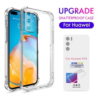 Huawei P20 Lite P30 P40 Pro Nova 5T 7i 7 SE 8 8i Y9 Prime 2019 Y9S Y7A ป้องกันกล้อง ถุงลมนิรภัย กันกระแทก ซิลิโคน เคส