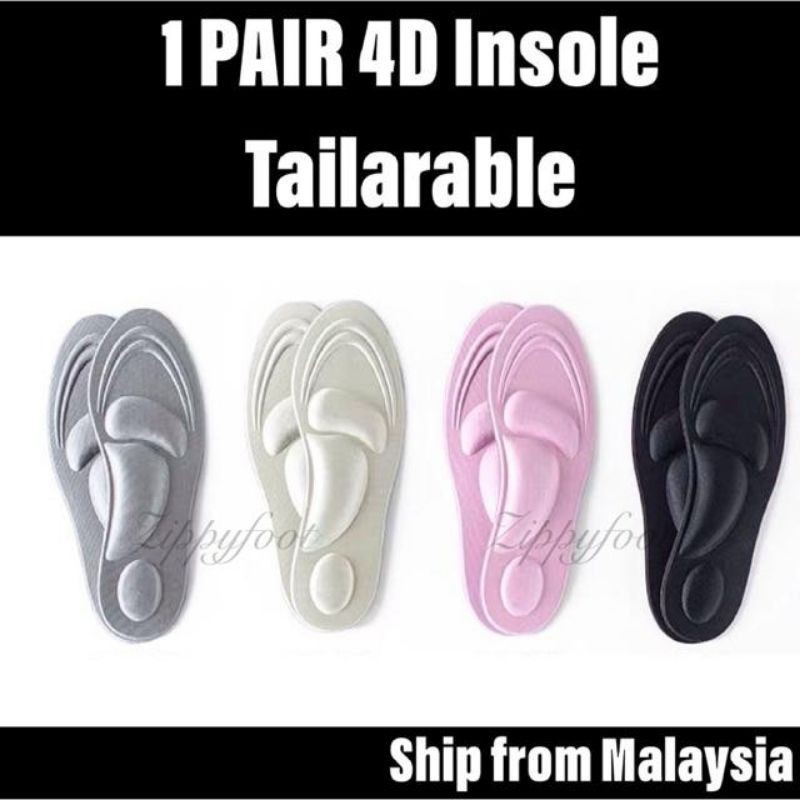 30-35 35-40 พื้นรองเท้าฟองน้ํา 4D las tapak kasut insoles