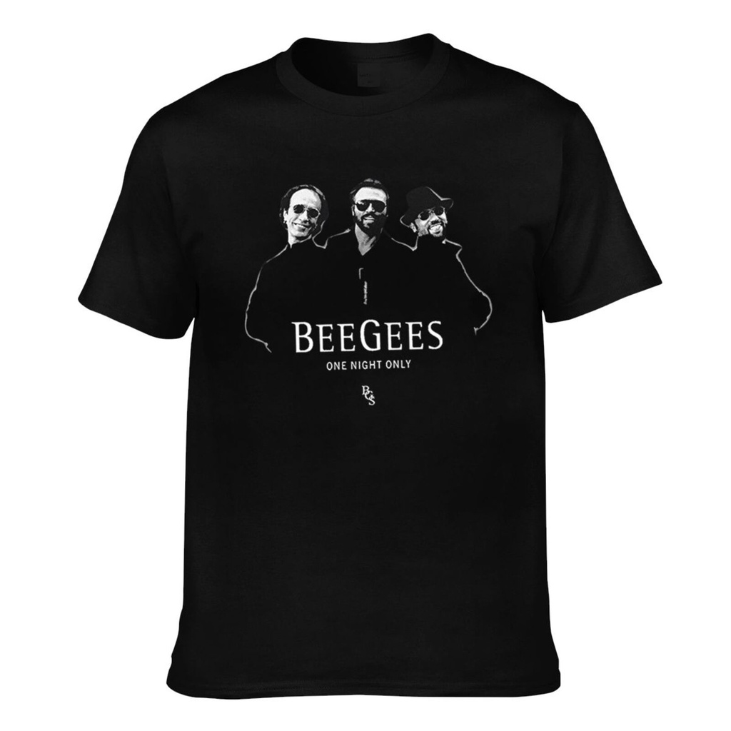 Bee Gees Band One Night Only Logo เสื้อยืดแขนสั้นผู้ชาย