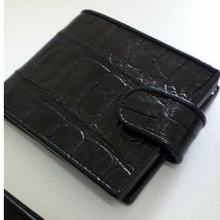 crocodile wallet pocket coin กระเป๋าสตางค์หนังจระเข้ ช่องใส่เหรียญ