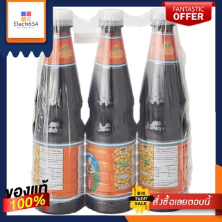 เด็กสมบูรณ์ซีอิ๊วดำสูตร5 940 กรัมx3HEALTHY BOY DARK SWEET SOY SAUCE 940 Gx3