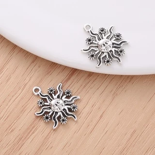 15 ชิ้น สวยหรู แฟชั่น ดวงอาทิตย์ เสน่ห์ สําหรับ ผู้หญิง DIY เครื่องประดับ ทําอุปกรณ์ จี้สร้อยคอ ต่างหู