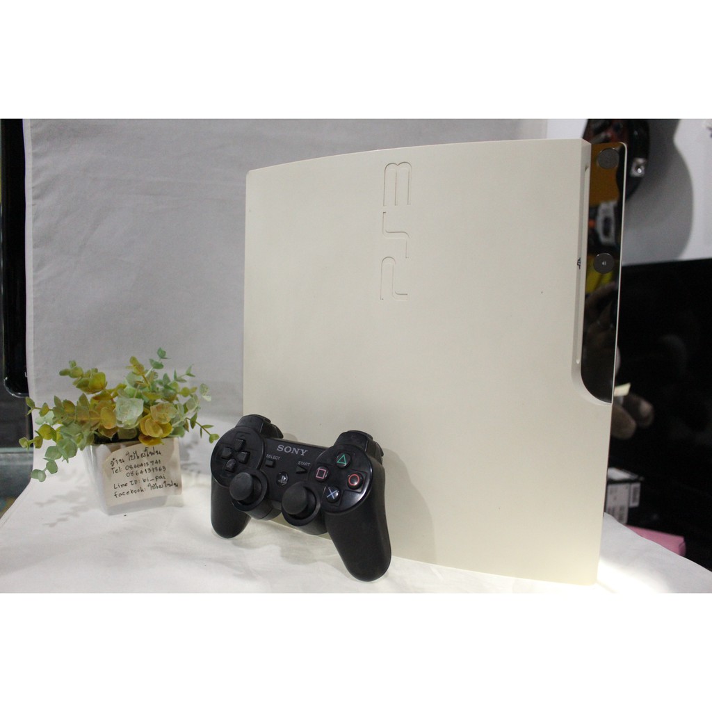 PS3 Slim 300GB CECH-2512B สีขาว เล่นแผ่นแท้ มือสอง