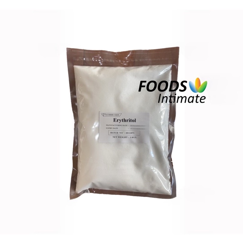 1KG Erythritol น้ำตาลอิริทริทอล 100% น้ำตาลคีโต ไม่ขมปลายลิ้น ขนาด 1 กิโลกรัม