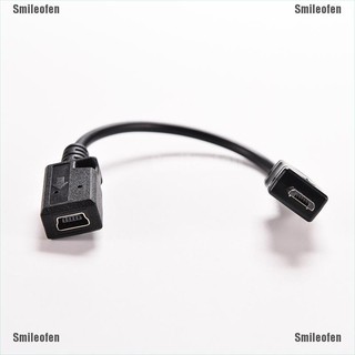 Smileofen Mini USB ตัวเมีย เป็น Micro USB ตัวผู้ F / M เชื่อมต่อข้อมูล