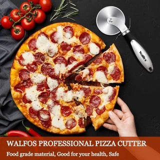 WAlFOS เครื่องตัดพิซซ่าสแตนเลสลูกกลิ้งขนมพาสต้าแป้งครัวเครื่องมือ