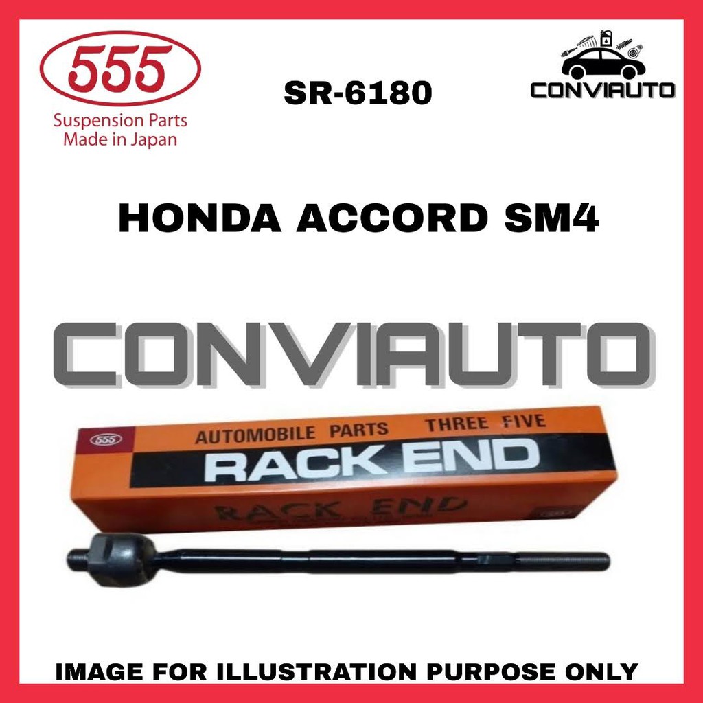 HONDA ACCORD SM4 ~ RACK END BRAND 555 (SR-6180)
