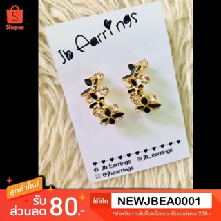 JB_Earrings ต่างหูแฟชั่น ดอกไม้ Flower earrings