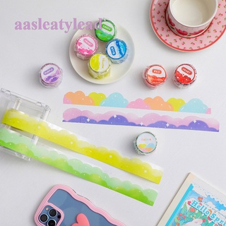 Aasleaty เทปกาวสติกเกอร์ ลายการ์ตูนเมฆน่ารัก สําหรับตกแต่งสมุดภาพ DIY