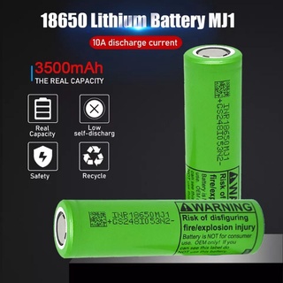 ถ่านชาร์จlithium Ion LG inr18650 MJ1 (ของแท้) 3500มิลลิแอมป์ จ่ายกระแสต่อเนื่อง10A