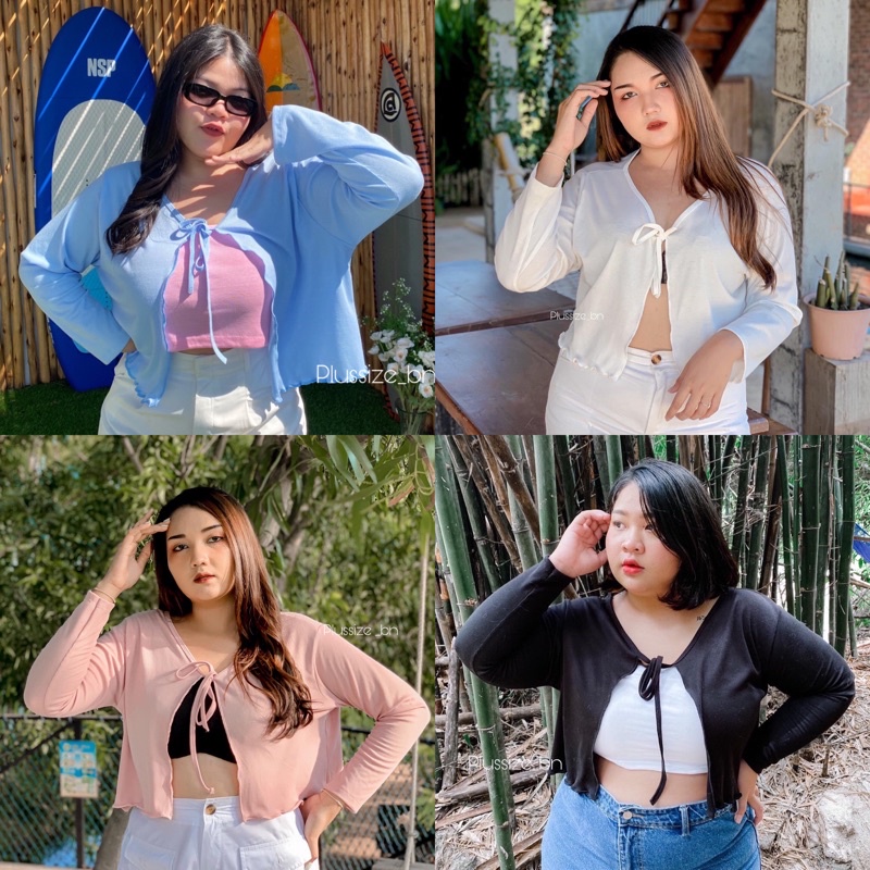 สินค้าขายดี Lina03 เสื้อคลุมแขนยาว สำหรับสาวอวบ (Bigsize)